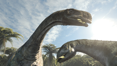 2 Dinosaurier im Film Planet Deutschland – 300 Millionen Jahre