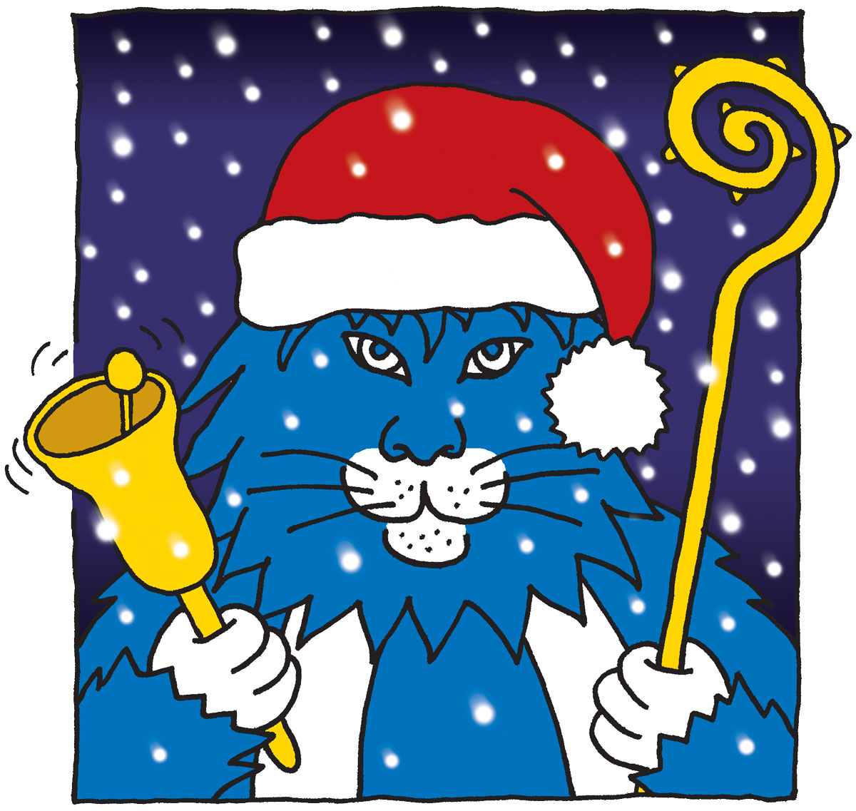 Theo als Weihnachtsmann